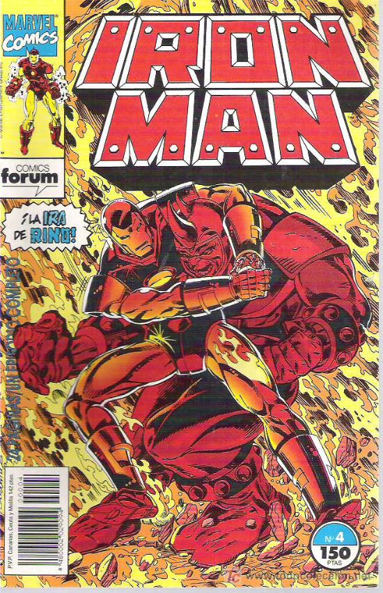C&oacute;mics: IRON MAN - LA IRA DE RINO *** 1992 N&ordm;4 - Foto 1