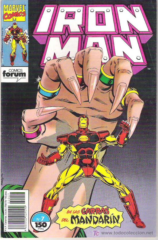 C&oacute;mics: IRON MAN - EN LAS GARRAS DEL MANDARIN N&ordm;7 1992 - Foto 1