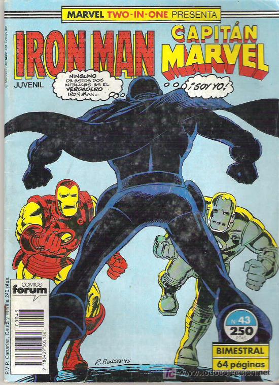 C&oacute;mics: IRON MAN / CAPITAN MARVEL *** TWO - IN - ONE *** N&ordm; 43 1991 - Foto 1