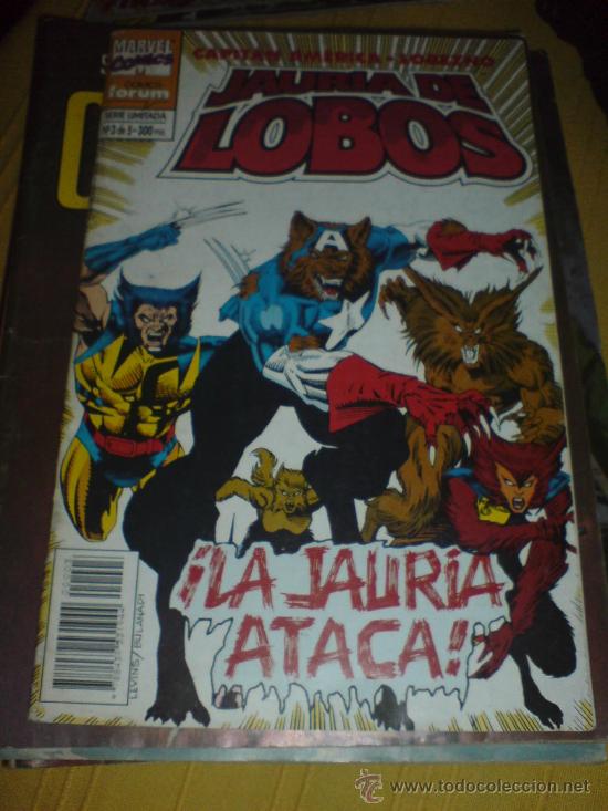 C&oacute;mics: COMIC JAURIA DE LOBOS 3 CAPITAN AMERICA LOBEZNO - Foto 1