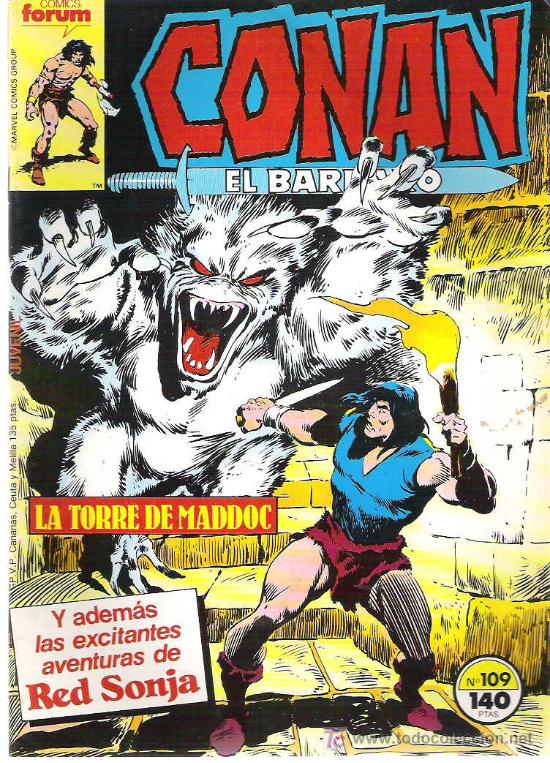 C&oacute;mics: CONAN EL BARBARO - LA TORRE DE MADDOC ** N&ordm; 109 1986 - Foto 1