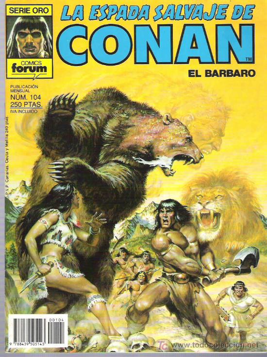 C&oacute;mics: LA ESPADA SALVAJE DE CONAN *** EL ESPIRITU DE LA BESTIA *** NUM 104 - Foto 1