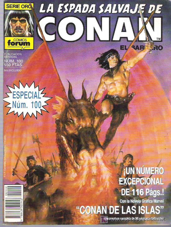 C&oacute;mics: LA ESPADA SALVAJE DE CONAN *** CONAN EN LAS ISLAS ** ESPECIAL NUM 100 - Foto 1