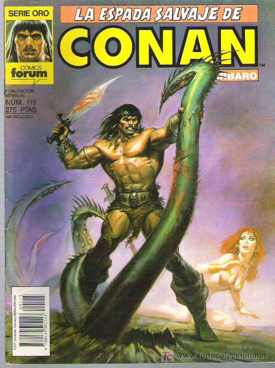 C&oacute;mics: LA ESPADA SALVAJE DE CONAN *** EL PILAR DEL CIELO *** NUM 115 - Foto 1