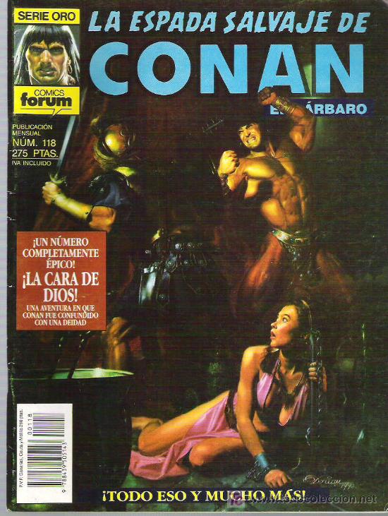 C&oacute;mics: LA ESPADA SALVAJE DE CONAN *** LA CARA DE DIOS ** NUM 118 EX - Foto 1