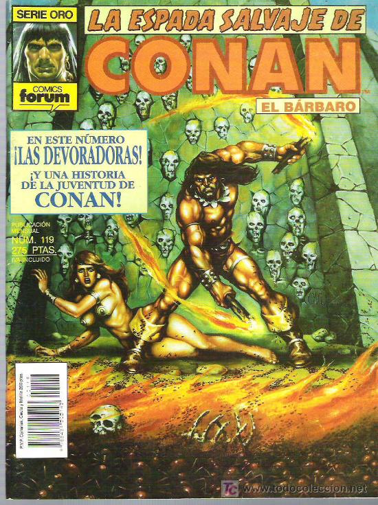 C&oacute;mics: LA ESPADA SALVAJE DE CONAN *** LAS DEVORADORAS ** NUM 119 - Foto 1