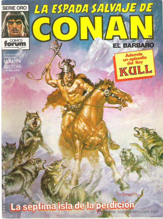 C&oacute;mics: LA ESPADA SALVAJE DE CONAN *** LA SEPTIMA ISLA DE LA PERDICION *** NUM 74 EX - Foto 1