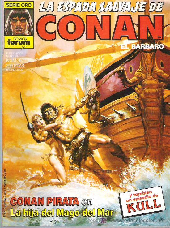 C&oacute;mics: LA ESPADA SALVAJE DE CONAN *** la hija del mago del mar *** num 67 excepcional - Foto 1