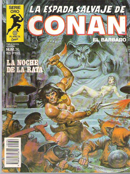 C&oacute;mics: LA ESPADA SALVAJE DE CONAN *** LA NOCHE DE LA RATA *** NUM 36 EX - Foto 1