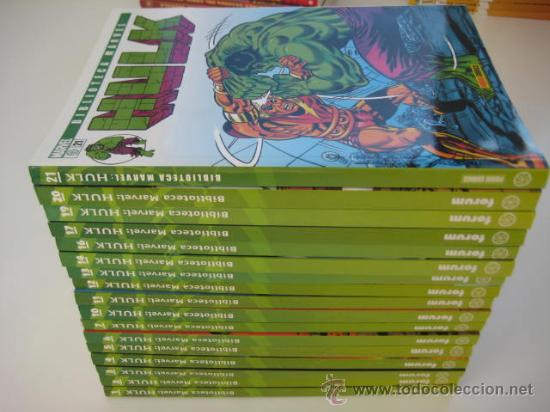C&oacute;mics: BIBLIOTECA MARVEL HULK FORUM 12 TOMOS NUEVOS - Foto 1