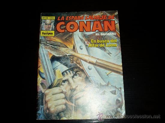 C&oacute;mics: LA ESPADA SALVAJE DE CONAN  N&ordm; 51.  1&ordf; EDICION. - Foto 1