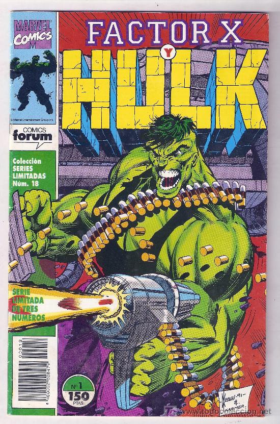 C&oacute;mics: HULK: GUERRA Y ARMAS - NUMERO UNO - FORUM 1992 - Foto 1