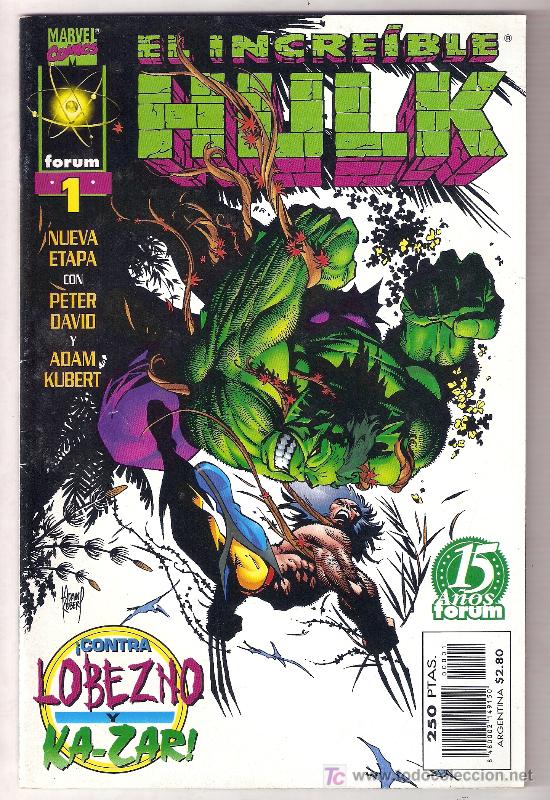 C&oacute;mics: HULK VOL. 3 - NUMERO UNO - FORUM 1998 - Foto 1