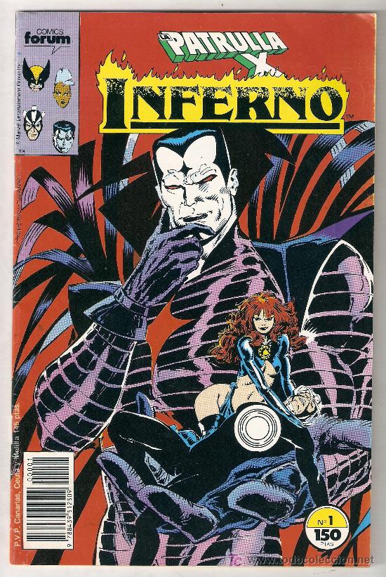 C&oacute;mics: PATRULLA-X. INFERNO - NUMERO UNO - FORUM 1989 - Foto 1