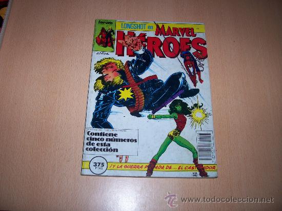 C&oacute;mics: MARVEL HEROES - RETAPADO N&ordm;S 16 AL 20 - LONGSHOT - Foto 1