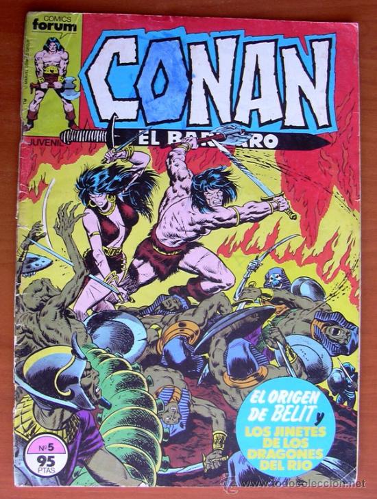 C&oacute;mics: Conan el Barbaro n&ordm; 5 - Ediciones Forum 1983 - Foto 1