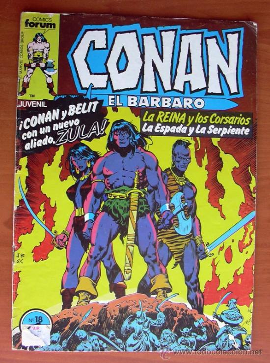 C&oacute;mics: Conan el Barbaro n&ordm; 18 - Ediciones Forum 1983 - Foto 1