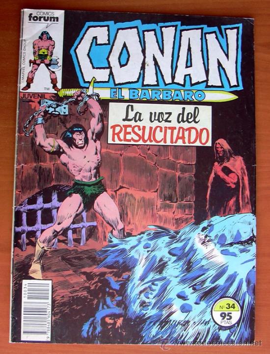 C&oacute;mics: Conan el Barbaro n&ordm; 34 - Ediciones Forum 1983 - Foto 1