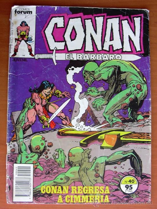 C&oacute;mics: Conan el Barbaro n&ordm; 40 - Ediciones Forum 1983 - Foto 1