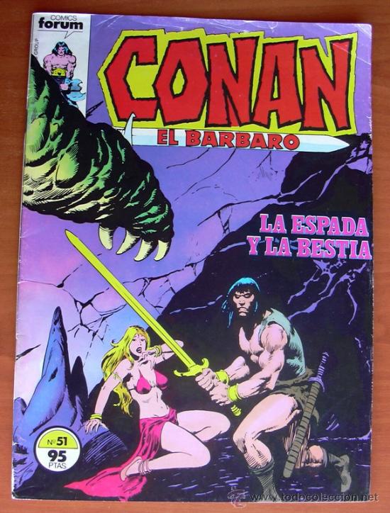 C&oacute;mics: Conan el Barbaro n&ordm; 51 - Ediciones Forum 1983 - Foto 1