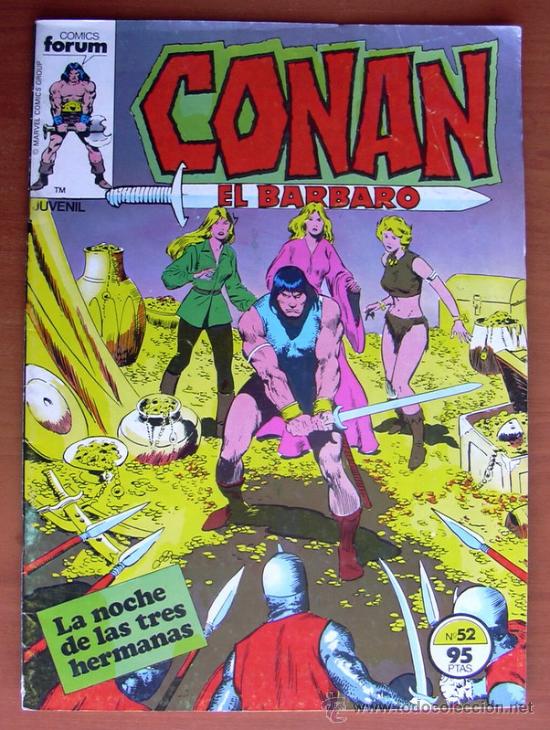 C&oacute;mics: Conan el Barbaro n&ordm; 52 - Ediciones Forum 1983 - Foto 1