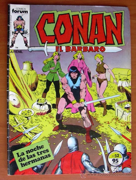 C&oacute;mics: Conan el Barbaro n&ordm; 52 - Ediciones Forum 1983 - Foto 1
