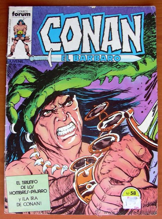 C&oacute;mics: Conan el Barbaro n&ordm; 58 - Ediciones Forum 1983 - Foto 1