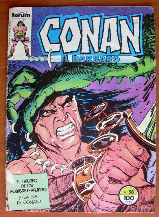 C&oacute;mics: Conan el Barbaro n&ordm; 58 - Ediciones Forum 1983 - Foto 1