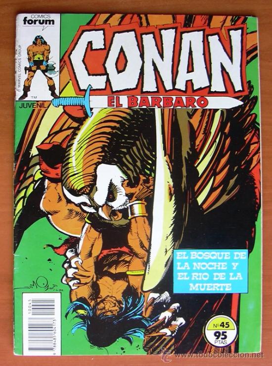 C&oacute;mics: Conan el b&aacute;rbaro, n&ordm; 45 - Ediciones Forum 1983 - Foto 1