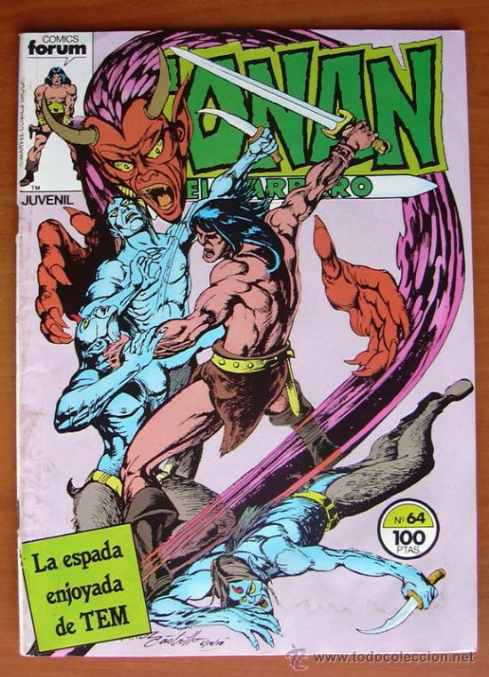 C&oacute;mics: Conan el b&aacute;rbaro, n&ordm; 64 - Ediciones Forum 1983 - Foto 1