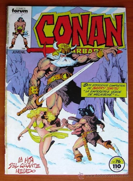 C&oacute;mics: Conan el b&aacute;rbaro, n&ordm; 76 - Ediciones Forum 1983 - Foto 1