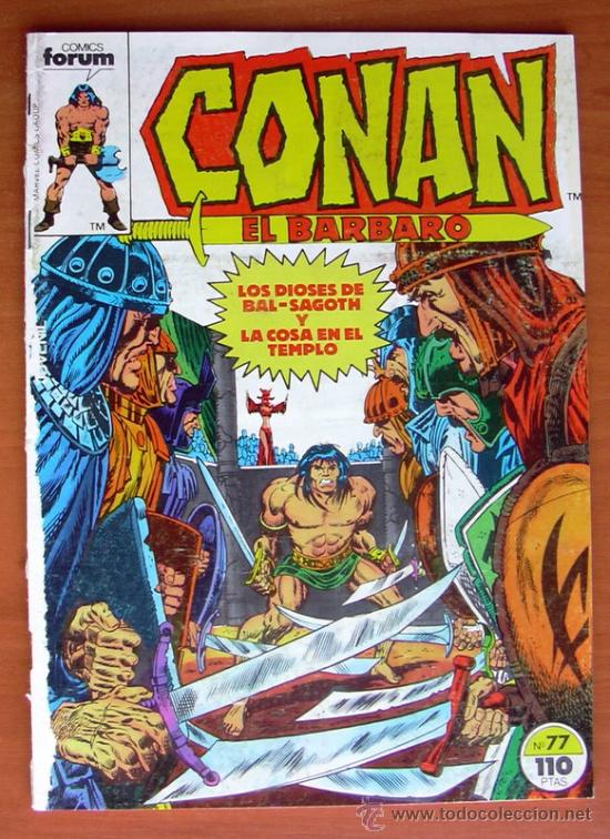 C&oacute;mics: Conan el b&aacute;rbaro, n&ordm; 77 - Ediciones Forum 1983 - Foto 1