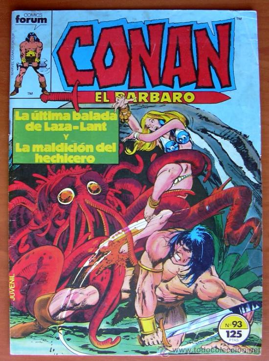 C&oacute;mics: Conan el barbaro, n&ordm; 93 - Ediciones Forum 1983 - Foto 1