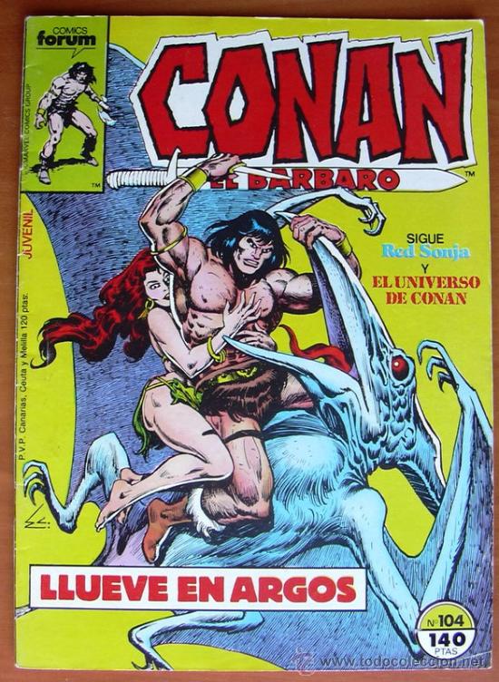 C&oacute;mics: Conan el barbaro, n&ordm; 104 - Ediciones Forum 1983 - Foto 1