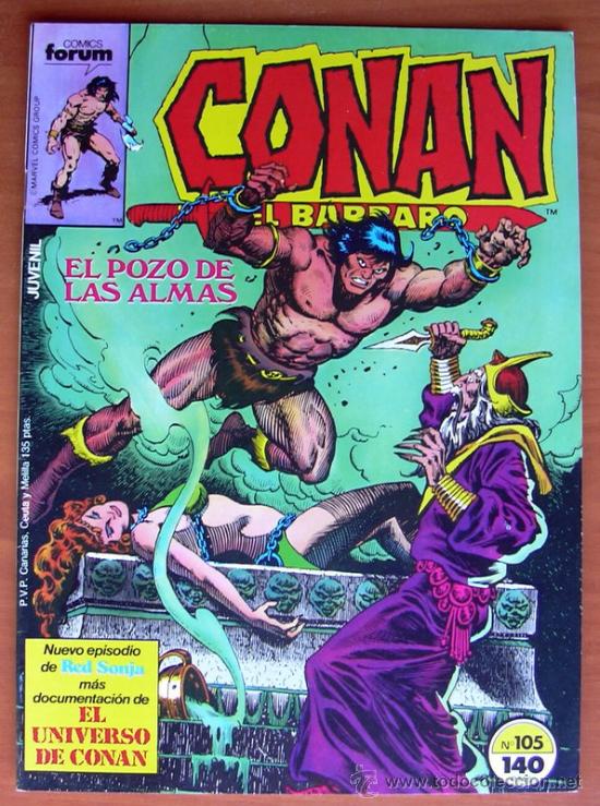 C&oacute;mics: Conan el barbaro, n&ordm; 105 - Ediciones Forum 1983 - Foto 1