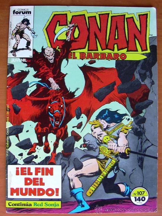 C&oacute;mics: Conan el barbaro, n&ordm; 107 - Ediciones Forum 1983 - Foto 1