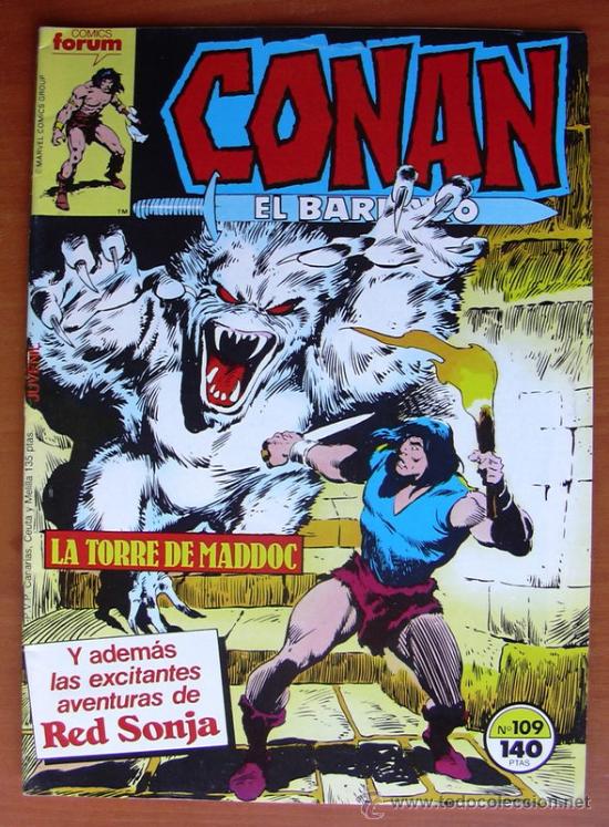 C&oacute;mics: Conan el barbaro, n&ordm; 109 - Ediciones Forum 1983 - Foto 1
