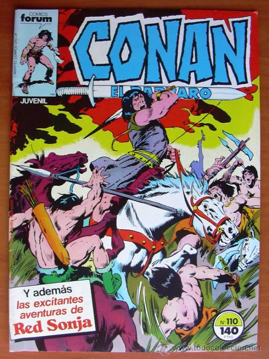 C&oacute;mics: Conan el barbaro, n&ordm; 110 - Ediciones Forum 1983 - Foto 1