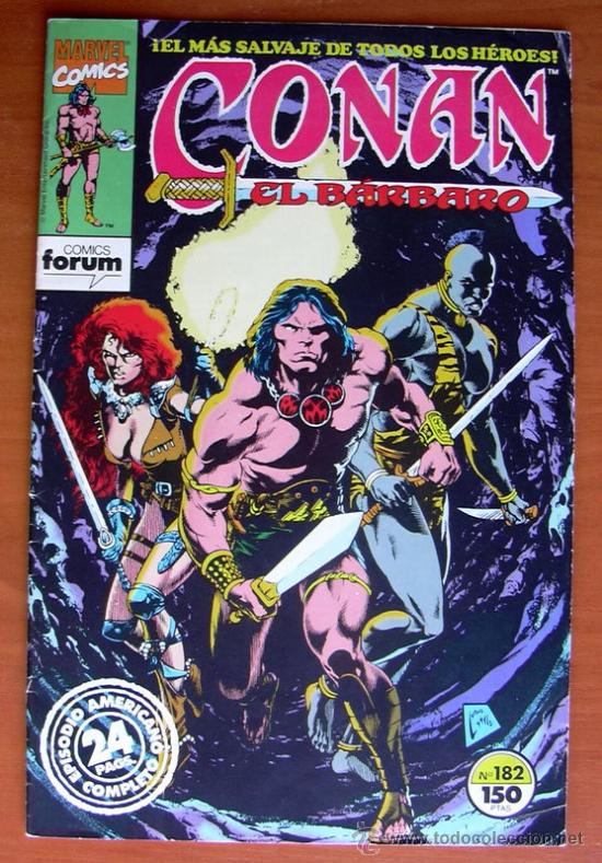 C&oacute;mics: Conan el barbaro, n&ordm; 182 - Ediciones Forum 1983 - Foto 1