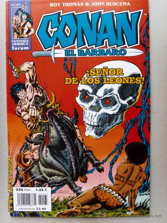 C&oacute;mics: CONAN EL BARBARO- Se&ntilde;or de los leones - Foto 1