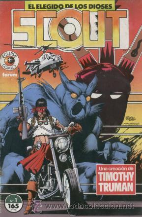 C&oacute;mics: SCOUT EL ELEGIDO DE LOS DIOSES - 1&ordf; EDICION FORUM N&ordm; 1 ECLIPSE COMICS HARLEY DAVIDSON - Foto 1
