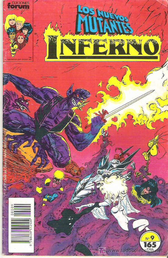 C&oacute;mics: los nuevos mutantes - infierno *** num 9 vol 1 *** - Foto 1