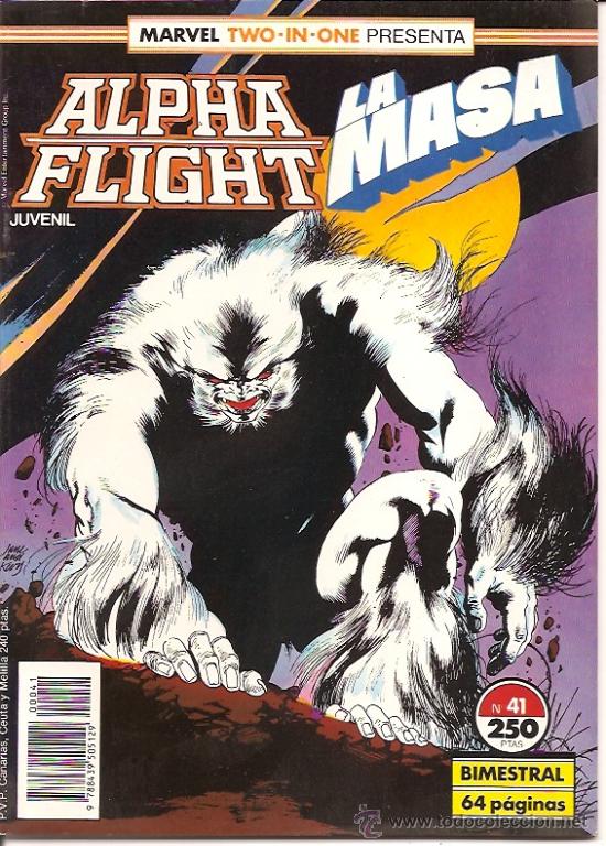C&oacute;mics: MARVEL TWO-IN-ONE : ALPHA FLIGHT LA MASA N&ordm; 41 EDICIONES FORUM - Foto 1