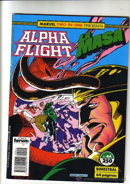 C&oacute;mics: MARVEL TWO-IN-ONE : ALPHA FLIGHT LA MASA N&ordm; 44 EDICIONES FORUM - Foto 1