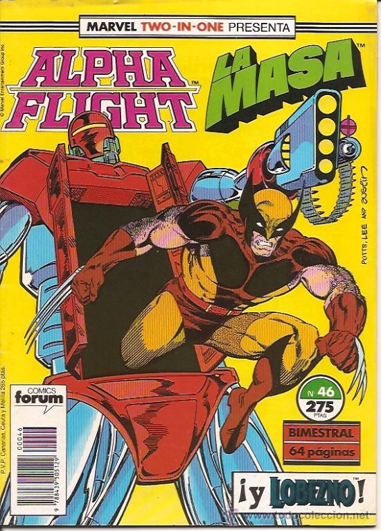 C&oacute;mics: MARVEL TWO-IN-ONE : ALPHA FLIGHT LA MASA N&ordm; 46 EDICIONES FORUM - Foto 1