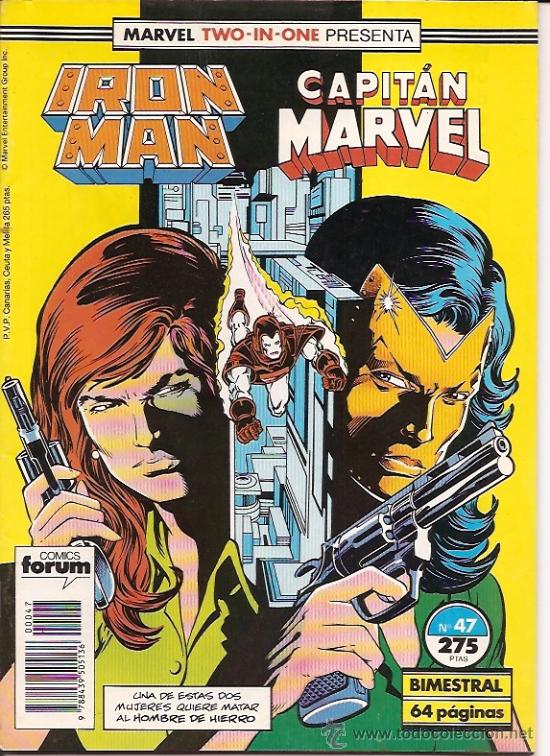 C&oacute;mics: MARVEL TWO-IN-ONE : IRON MAN CAPITAN MARVEL N&ordm; 47 EDICIONES FORUM - Foto 1