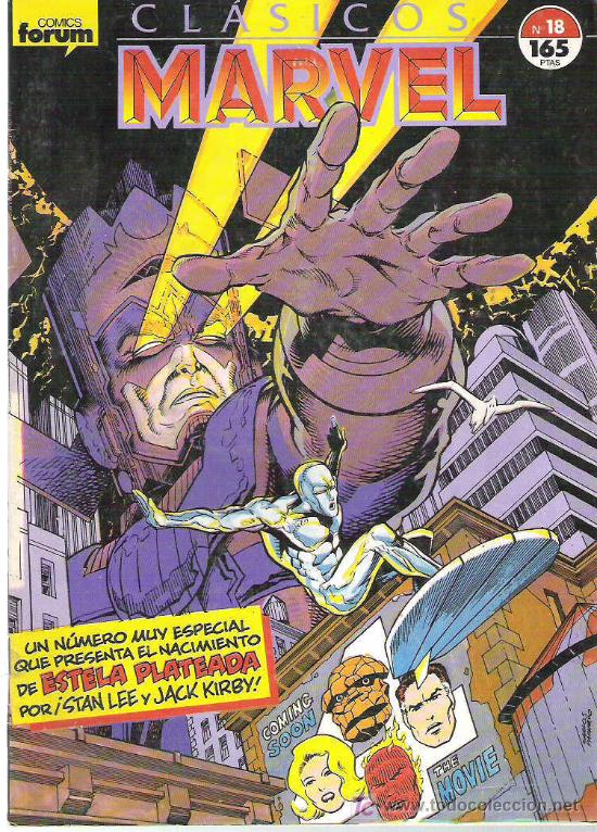 C&oacute;mics: clasicos marvel - nacimiento de estela plateda n&ordm; 18 - Foto 1