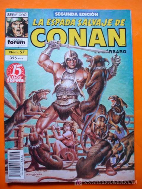 C&oacute;mics: LA ESPADA SALVAJE DE CONAN. N&ordm; 57. SERIE ORO. FORUM. - Foto 1