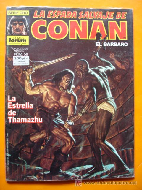 C&oacute;mics: LA ESPADA SALVAJE DE CONAN. N&ordm; 58. SERIE ORO. FORUM. - Foto 1