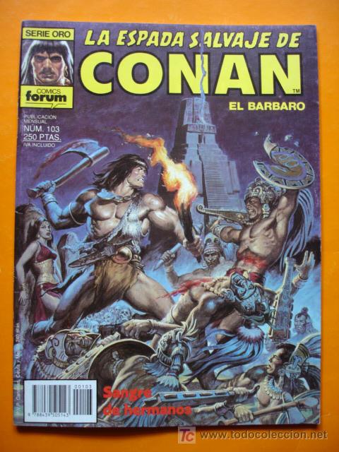 C&oacute;mics: LA ESPADA SALVAJE DE CONAN. N&ordm; 103. SERIE ORO. FORUM. - Foto 1